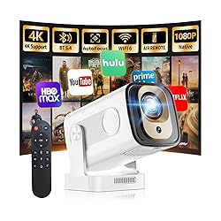 【Built-in Apps】Mini Projector 1080P with WiFi 6