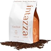 Intazza Ground Coffee, Hazelnut Medium Roast Coffee Ground, 12 oz Bag | Arabica Beans, Toasted Hazelnut Notes With Creamy Vanilla Finish, Complements Roast, For Coffee Makers, Pour Over, Daily Cup