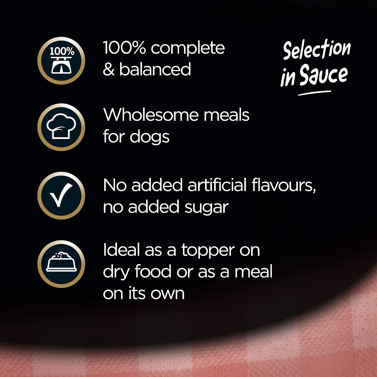 Cesar Pouch Selection in Sauce, Fresh Adult Wet Dog Food Pouches in Delicious Sauce with Succulent Meats and Vegetables, 52 x 100 g - Image 3