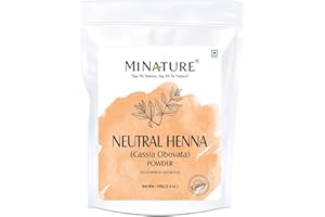 Neutral Henna powder (CASSIA OBOVATA) by mi nature | 100 g (3.5 oz) | Adds no colour to hair | hair conditioning | Herbal hai