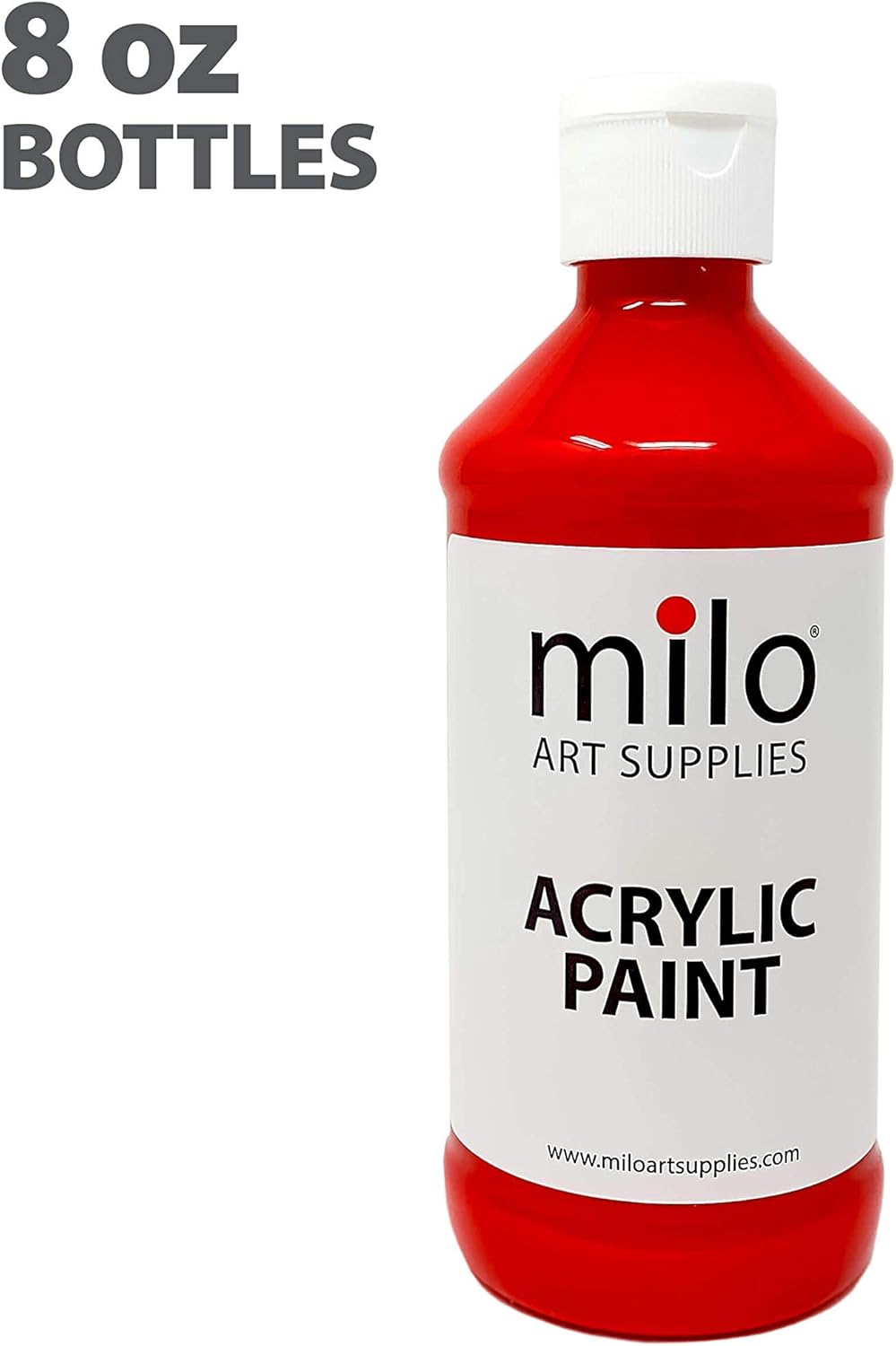 milo Acrylic Paint Set of 8 Colors | 8 oz Bottles | Student Primary Colors Acrylics Painting Pack | Made in the USA | Non-Toxic Art & Craft Paints for Artists, Kids, & Hobby Painters: Home Improvement