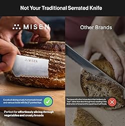 Misen Serrated Bread Knife – High-Carbon Japanese
