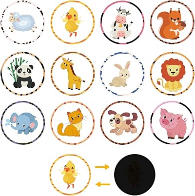NQEUEPN 24 Sheets Potty Training Stickers 12 Patterns Thermochromic