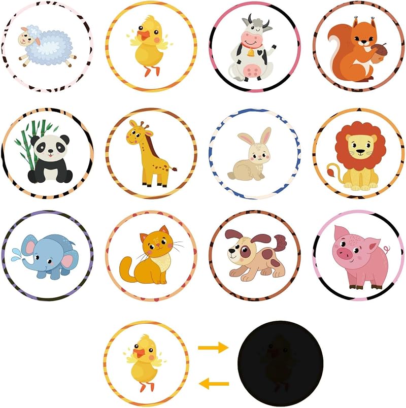 NQEUEPN 24 Sheets Potty Training Stickers 12 Patterns Thermochromic