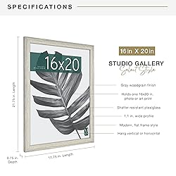 MCS Studio Gallery 16x20 Poster Frame Gray