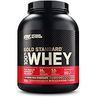 Optimum Nutrition Gold Standard 100% Whey Protein Powder, Extreme Milk Chocolate, 5 Pound (Packaging May Vary)