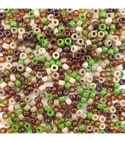 Darce Green Pony Beads 6mm X 9mm Brand New 1000 Peces per Package - Etsy