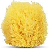 HartFelt Exfoliating Grass Sea Sponge 4in | Natural Exfoliating Body Scrubber Sponge for Shower for Women and Men