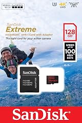 SanDisk Extreme 128GB microSDXC Memory Card + SD Adapter U3 V30 A1 100MB/s view 2