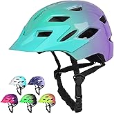 Kids Bike Helmet,Bavilk Kids Boys Girls Bike Helmets with LED Light Detachable Visor Children Youth Teen Multi-Sport for Skating Cycling Scooter Skateboard Adjustable & Lightweight 19.7"-22.4"