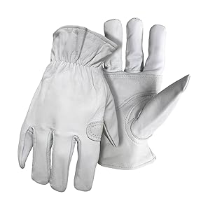 Boss Gloves 4061J Men's Grain Goatskin Driver with Padded Palm Patch, Jumbo