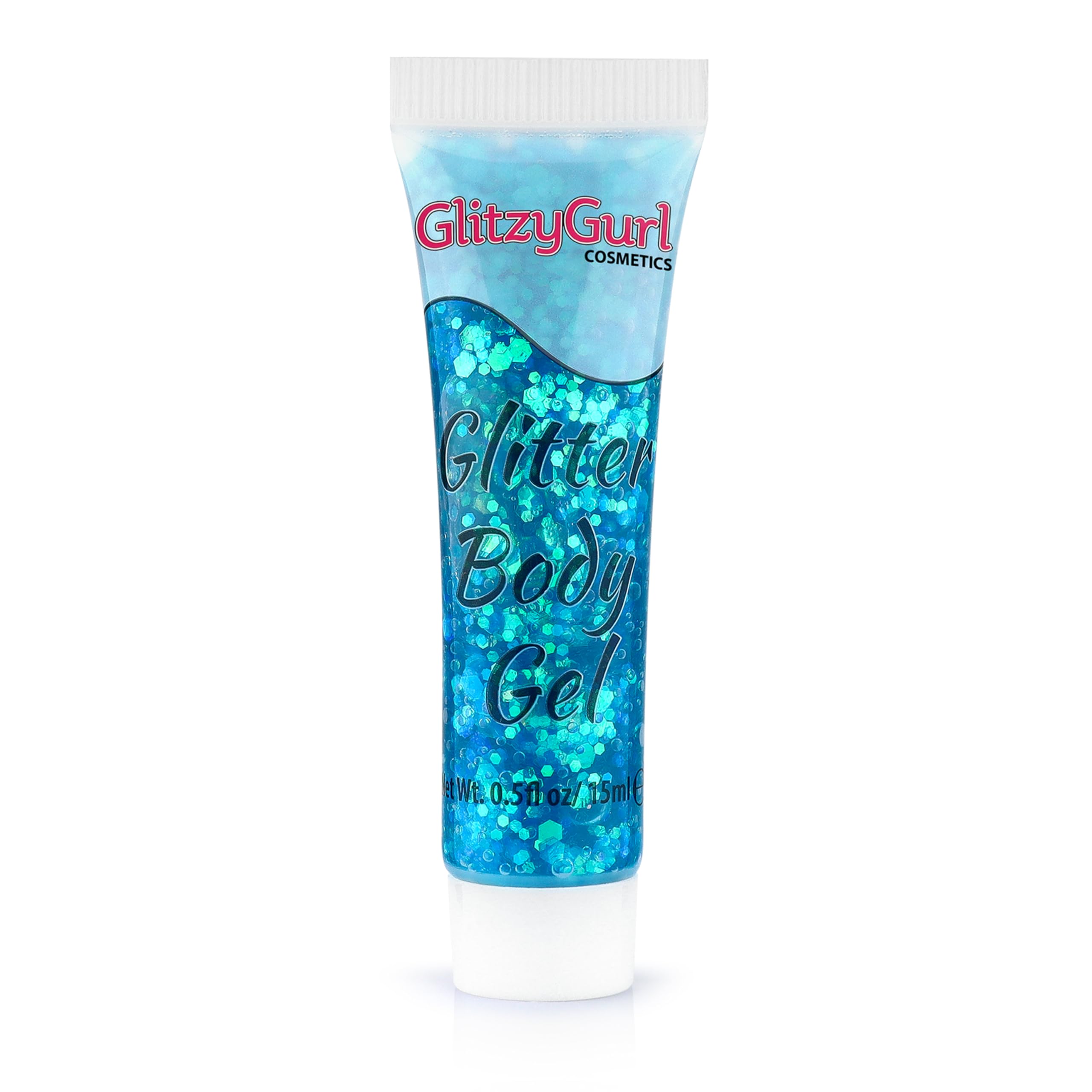 GlitzyGurl Holographic Glitter Face and Body Gel, 50ml Magic Mermaid Gel