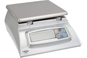 Kitchen Scale My Weigh KD-8000 Digital Bakers Math Deli Food Kilograms Pounds Ounces Grams, Silver