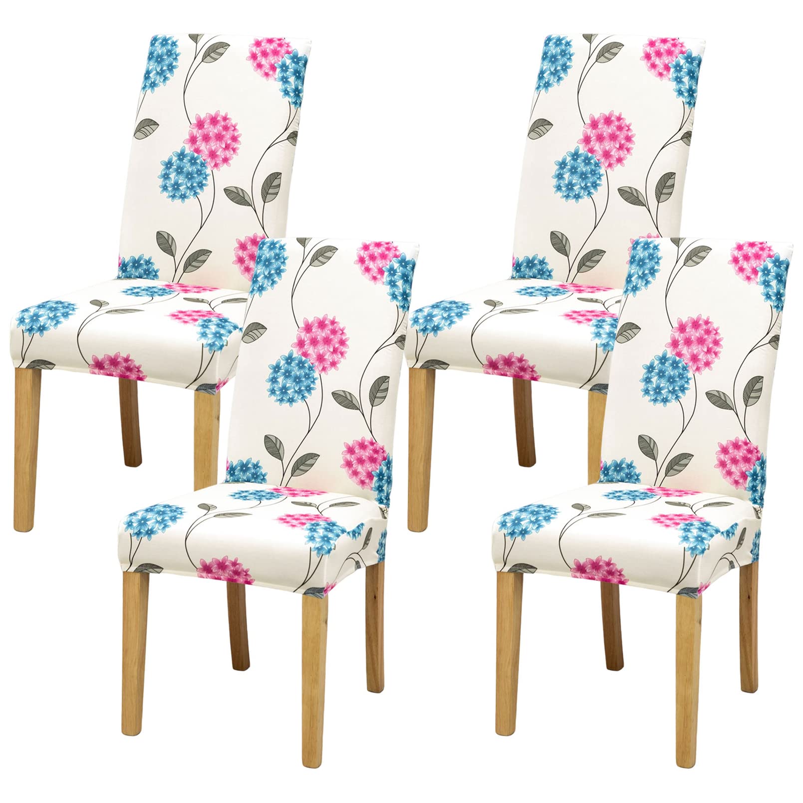 Aisprts Chair Covers for Dining Chairs 4, Dining Chair Covers Set of 4, Elastic Dining Room Chair Covers, Removable Washable Chair Cover with Backrest for Home Decor, Kitchen, Hotel, Party — image 1