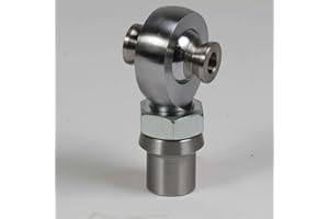 GaiRen 1.25'' Heim Joint Rod End Kit, Left Hand Thread 1 1/4'' Chromoly Joints Heat Treated Chromoly with Round Tube Adapter