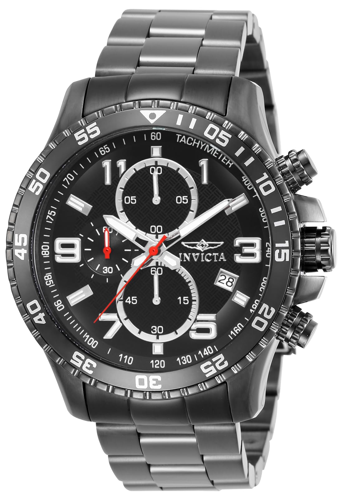 Invicta Specialty 14879 Men's Watch - Waterproof - Analogue - Quartz Movement - stainless steel with grey dial - 45mm