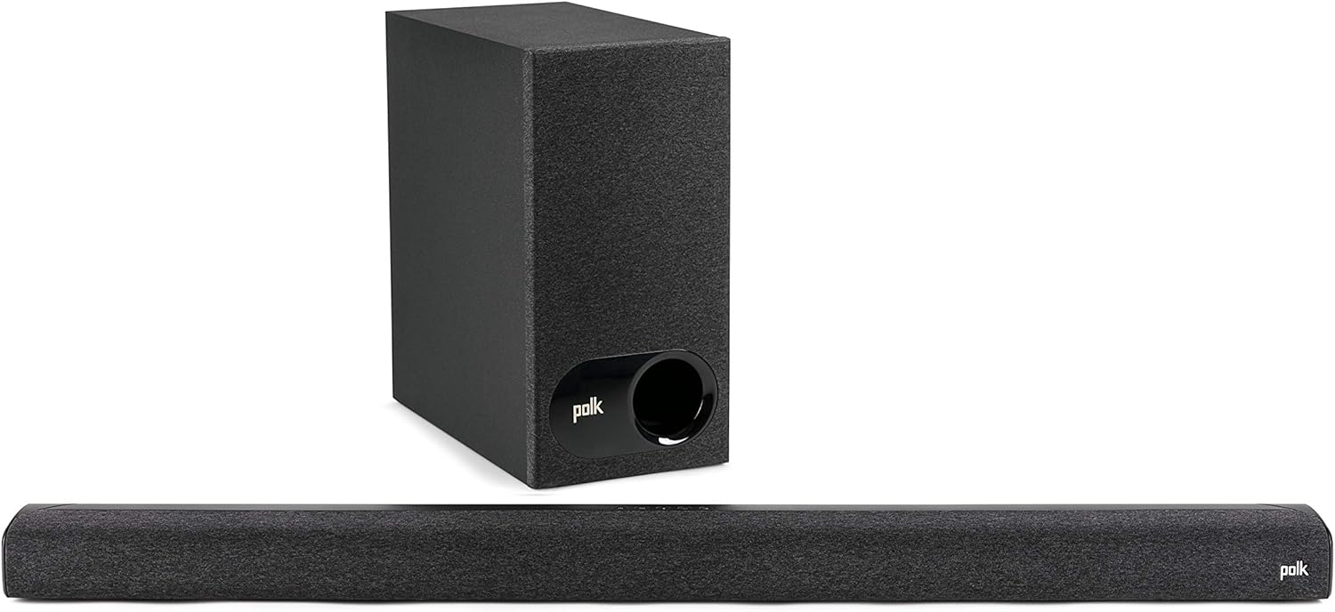 Polk Audio Signa S3 Soundbar with Subwoofer, HDMI ARC, Bluetooth, Google Chromecast