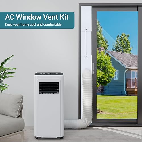 Brosyda Portable Air Conditioner Window Vent Kit with AC