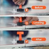 Goysen Tile Leveling System 100pcs Levelers Spacers Kit with Wrenches view 6