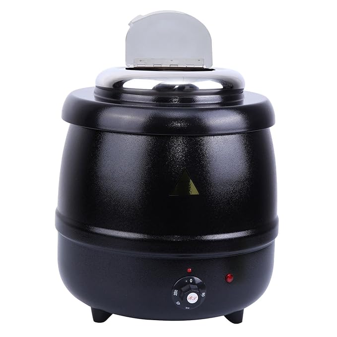 XuanYue Soup Kettle Commercial Electric Soup Warmer 10L Stainless Food