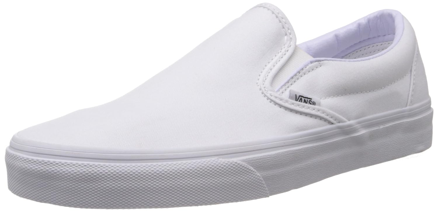 Vans Unisex White Canvas Boat Shoes 5 UK (UN0EYEW00) Amazon.in