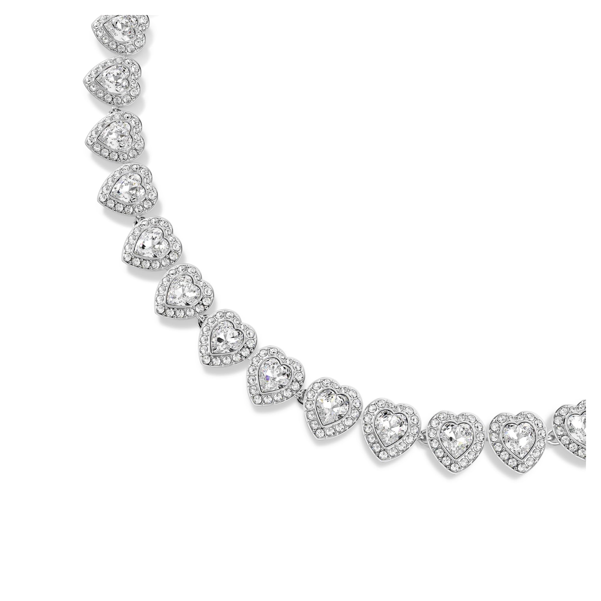 Swarovski Ariana Grande Collection, Clear Crystal & Pearls, Rhodium Finish, Necklaces, Earrings and Bracelets