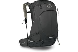 Osprey Stratos 34L Men's Hiking Backpack, Raven Black
