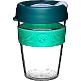 KeepCup Original, Lightweight Plastic Reusable Coffee Cup with Splashproof Sipper Lid - Medium 12oz/340ml - Eventide