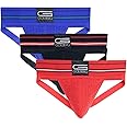 GOLBERG Athletic Supporter - Naturally Contoured Waistband - 3 Packs of Multiple Colors