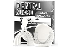 MICTANING Upgraded Mouth Guards for Grinding Teeth, 4 Pack, Standard Size, Professional Night Guard With Fitting Tray, Comfortable for Clenching Teeth