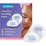 Lansinoh Stay Dry Disposable Nursing Pads, Soft and Super Absorbent Breast Pads, Breastfeeding Essentials for Moms, 200 Count