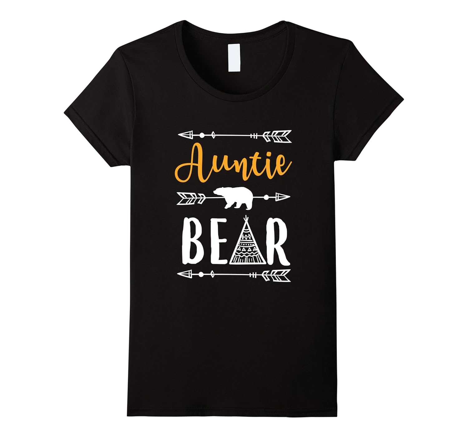 Womens Funny Auntie Cute Bear T Shirt Matching Pajamas Family-ANZ