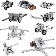MOOXI WW2 Artillery Weapons Building Blocks Set(710PCS).MOC Military Bricks Parts Toys Sets for Boys.