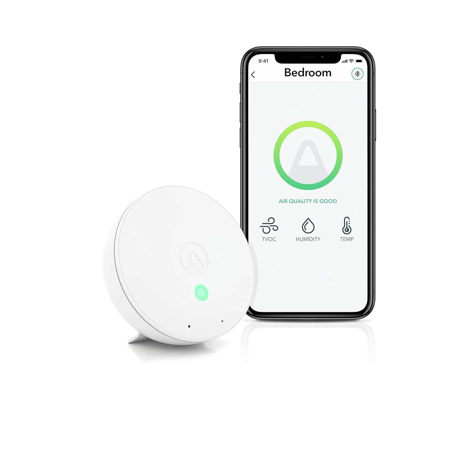 Airthings 292 Wave Mini Indoor Air Quality Monitor with Free App and  Dashboard Amazon.co.uk