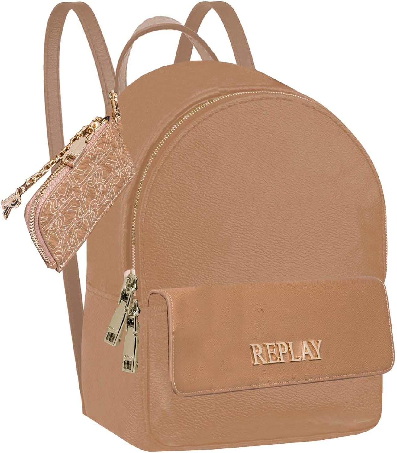 Replay Women's Fw3143 Backpack Handbag, 074 Dirty Pale Beige, UNIC