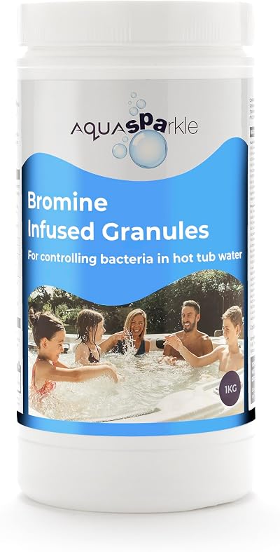 AQUASPARKLE Bromine Infused Granules 1kg Spa Hot Tub Water Sanitiser Algae
