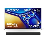 Sony BRAVIA 8 II 65-Inch 4K OLED Smart TV (K-65XR80M2) with BRAVIA Theater Bar 8 11-Speaker Soundbar (HT-A8000) Bundle