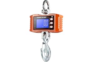 N\P 1000kg / 2000lb Digital Industrial Crane Scale, Heavy Duty Electronic Hanging Scale, High Accuracy, for Indoor Farm Factory Outdoor