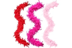 MehelloFeather Feather Boa 1.64Yards Turkey Feather Boa 30g for DIY Craft Wedding Party Halloween Costume Decoration