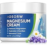 AOSORW Topical Magnesium Cream for Sleep – Soothing Magnesium Lotion for Legs, Feet, and Body – Infused with Natural Herbal Extracts – 4.2oz / 120ml