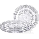 Luminarc ARC 10241 Aspen Plate, Flat 24 cm, Glass, Transparent, Pack of 6
