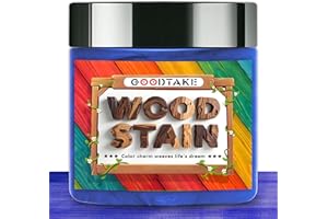 GOODTAKE Navy Blue Wood Stain Powder, Wood Dye Stain Powder That Makes Vibrant Wood, Premium Fast Dry Dark Wood Stain Powder for Craft, Multiple Finishes - for Indoor Outdoor Wooden (Navy Blue, 2 oz)