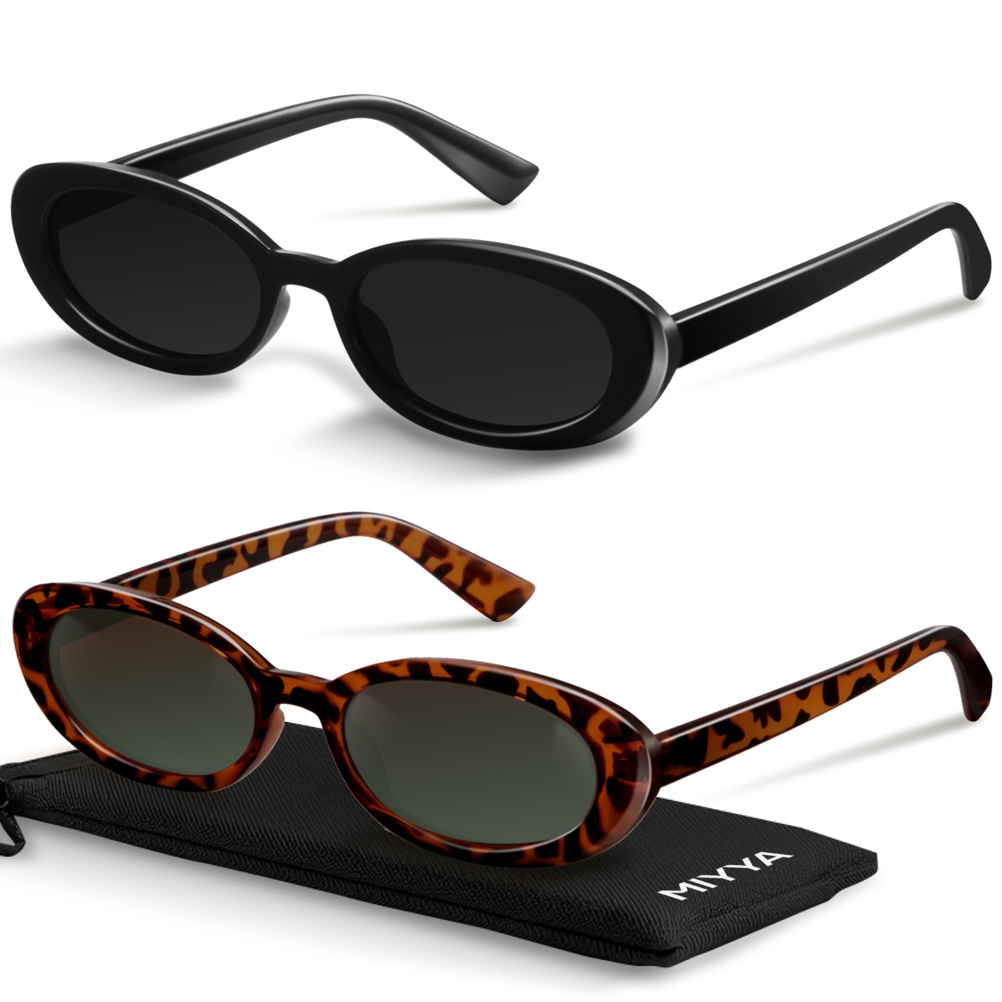 Photo 1 of miyya Old Money Polarized Oval Sunglasses – 2025 Edition, UV400 Protection, Feather-Light Fit & Trendy Colors