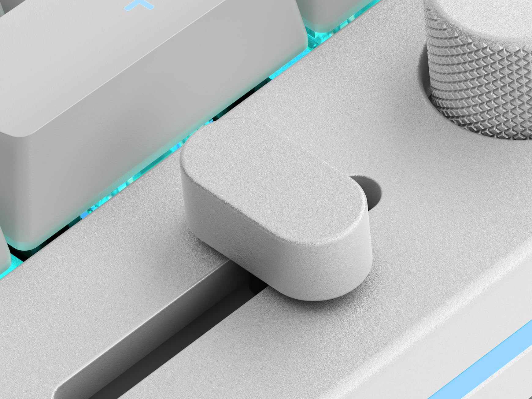 Glorious GMMK Mechanical Numpad- 10 Key USB Programmable Keypad - Hot Swappable, Volume Control, RGB Backlit, Wired & Wireless Bluetooth - Laptop & Keyboard Accessories- White