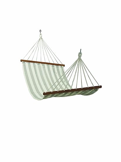 Oak N Oak Comfortable Sleeping Hanging Hammock/Cotton Canvas Hammock Swing/Outdoor Hammock Furniture for Home Patio Garden, Camping, Beach & Leisure Backyard, 3ft Single Person Use - Multicolor