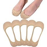 Toes Home No Show Socks Womens, Ultra Low Cut Liners Non Slip Footies for Flats Hidden Invisible Boat Summer 3 to 8 Pairs
