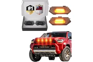 OKLSG Front Bumper LED Grill Lights for 2025 2026 Toyota 4Runner TRD Pro Trailhunter Raptor Marker Lights Bars 6th Gen 4Runne