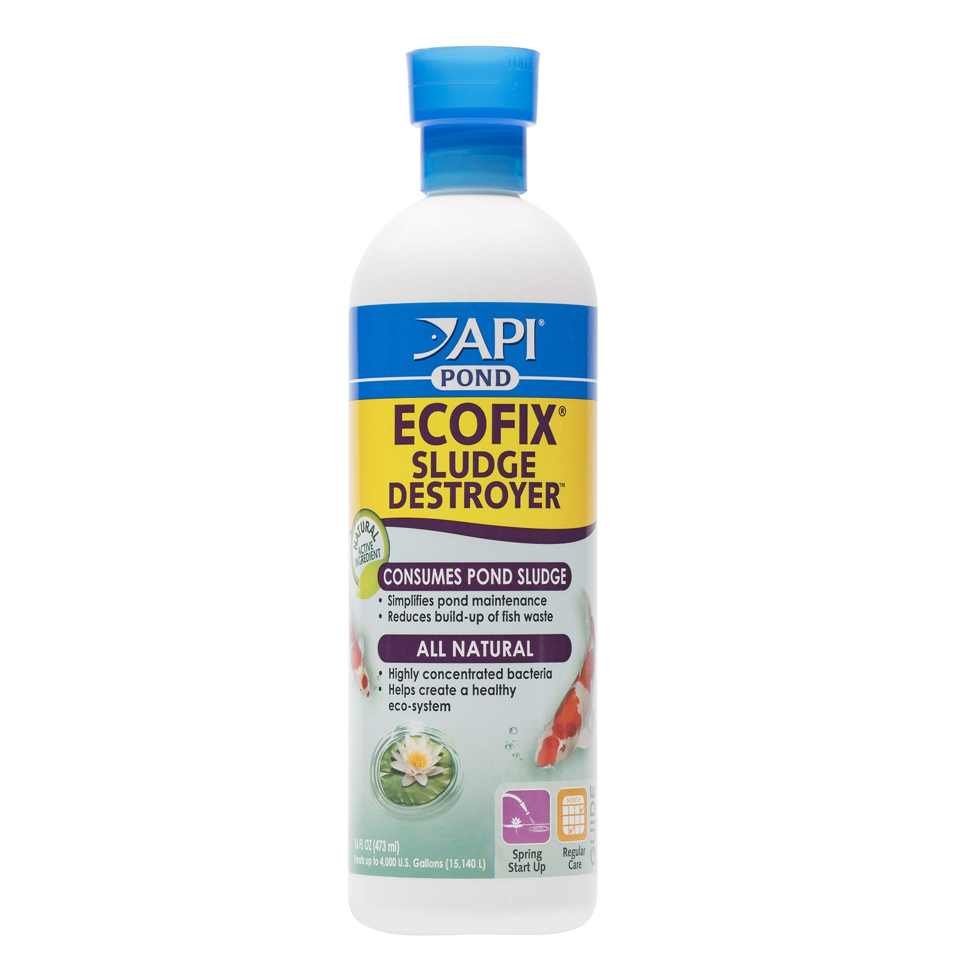 Api Ecofix Sludge Destroyer/Water Clarifier, Safe For Pets, 473 Ml