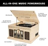 Victrola Classic 6-in-1 Entertainment Center VTA-200B Mahogany Bluetooth view 2