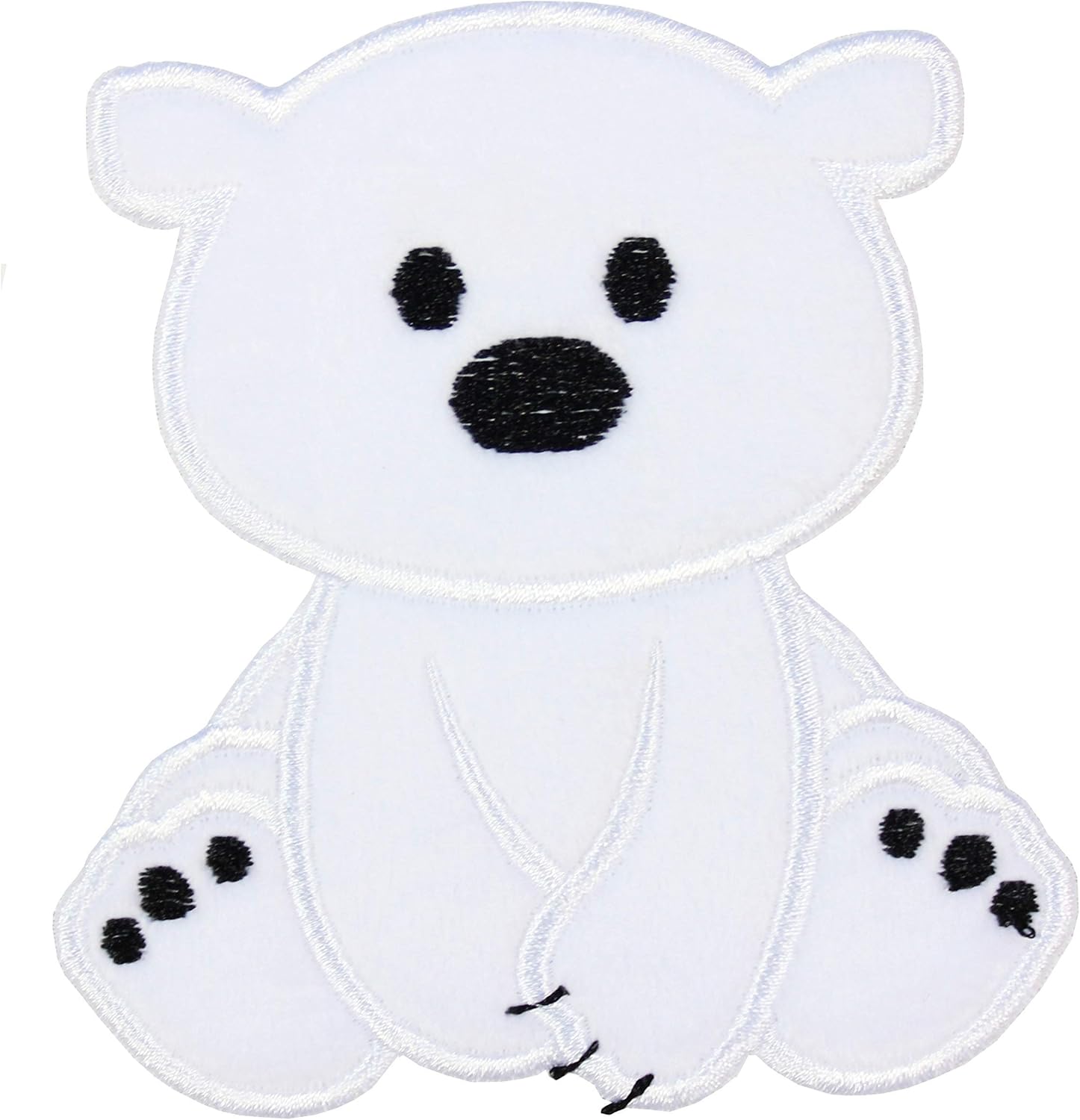 Mixed Media - Polar Bear Patch your choice of sew on or iron on patch